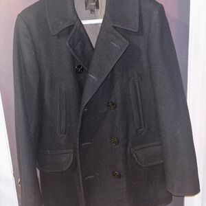 J. Crew Men’s Navy Wool Peacoat